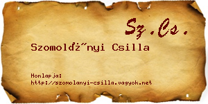 Szomolányi Csilla névjegykártya